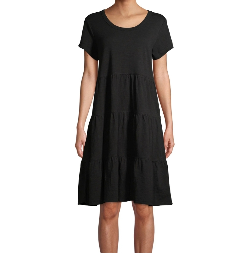 Black 🖤 Tiered Cotton Dress XL